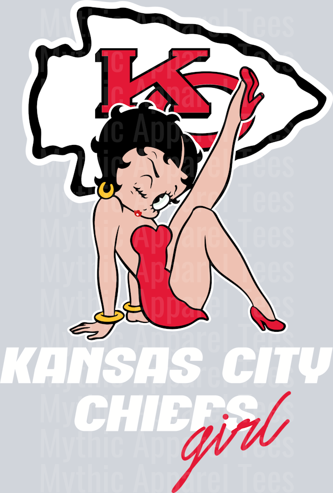 Kansas City Chiefs Girl Betty Boop DTF NFL Transfers