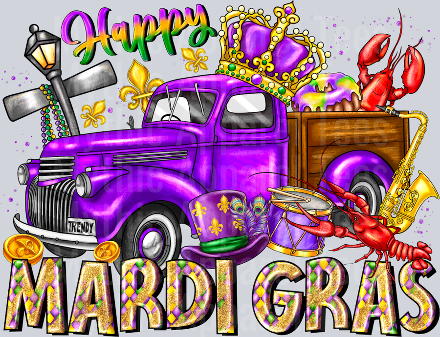 Happy Mardi Gras Truck