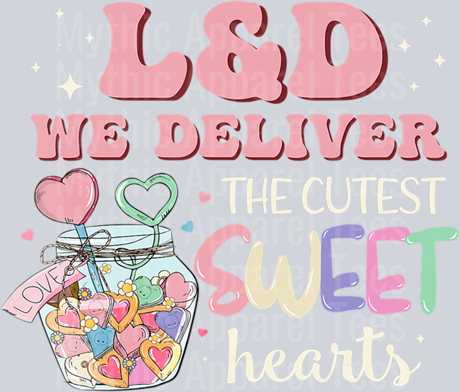AZ854 L&D Nurse Deliver The Cutest Sweet Hearts Valentine Women Long Sleeve T-Shirt