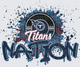 NFL Transfers Tennessee Titans Nation Paint Splatter Logo Design