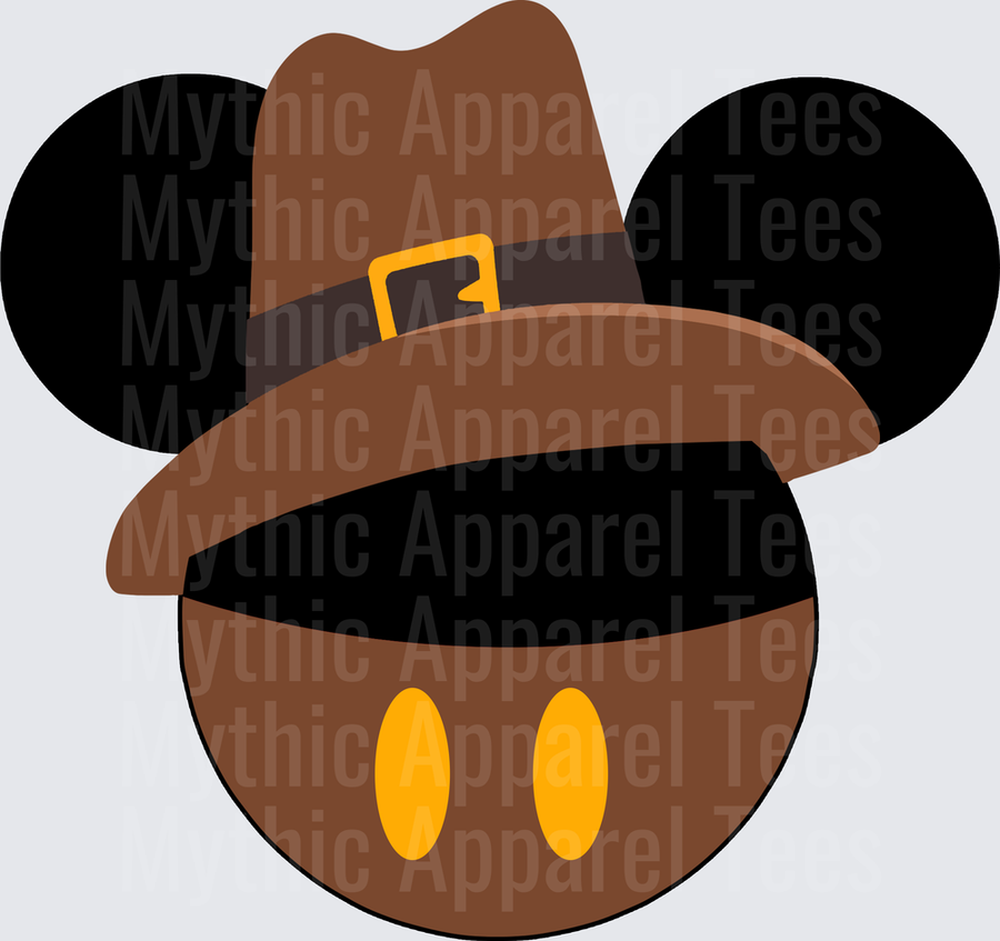 Disney Fall and Thanksgiving Mickey Mouse Pilgrim Hat Icon