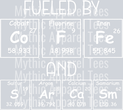 Fueled by coffee and sarcasm elements DTF Coffee Transfers
