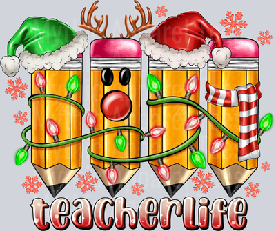 Pancile teacher life Christmas