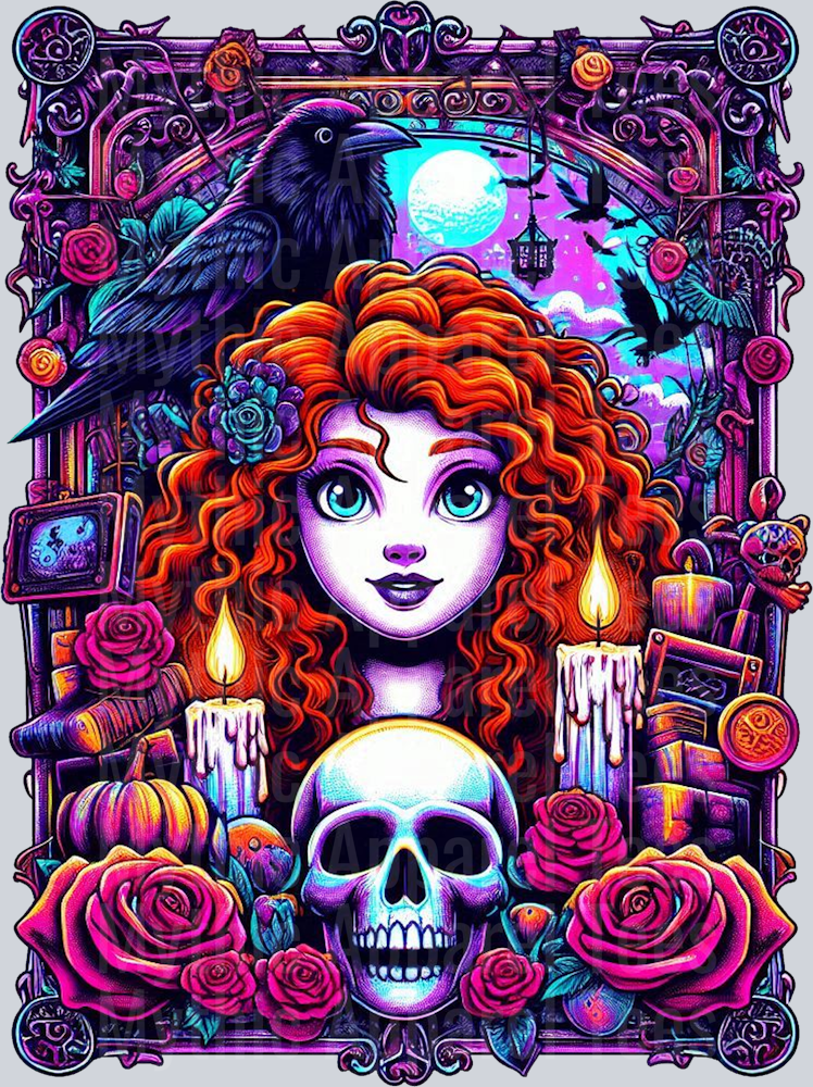Merida1 Disney Princess Tarot Card