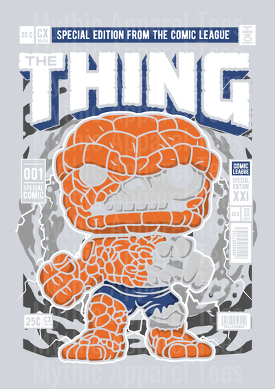 Zombie The Thing Comic Book Cover STYLE DTF Pop Culture Transfers