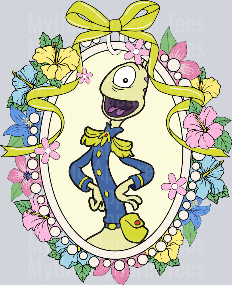 Pleakley Lilo and Stitch Mirror Bracelet frame DTF Disney Transfers