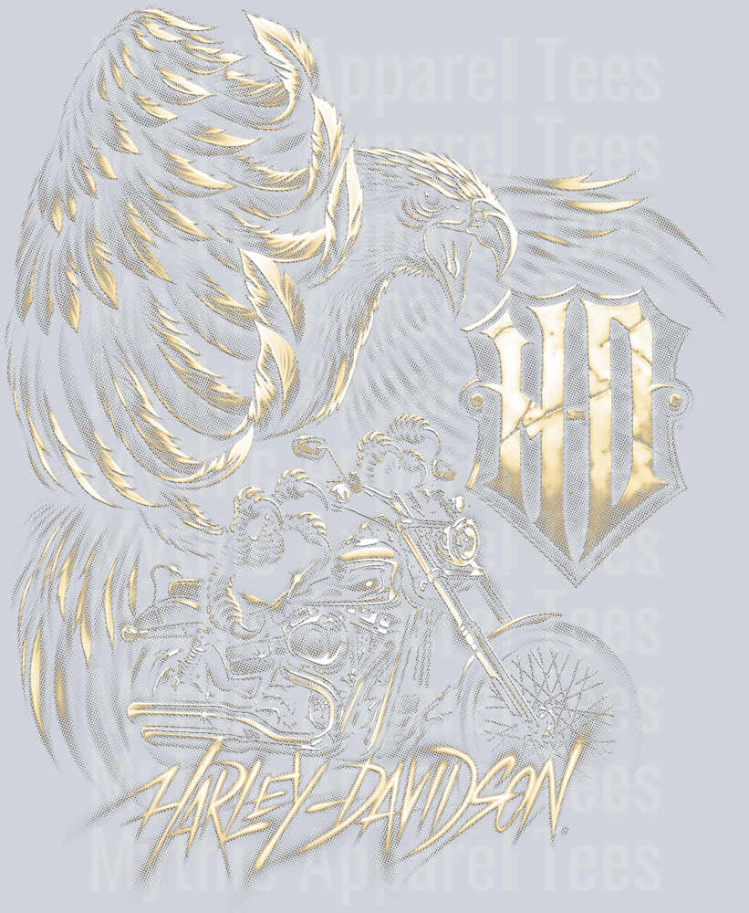 Harley 3 Halftone (for Black Shirts)