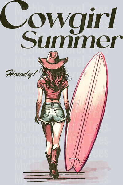 Cowgirl Summer Retro DTF Western Girl Transfers