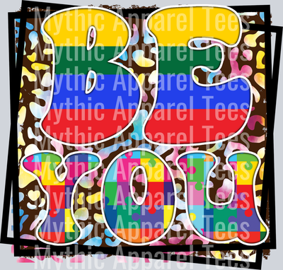 be you rainbow letters LGBTQ+ Transfer
