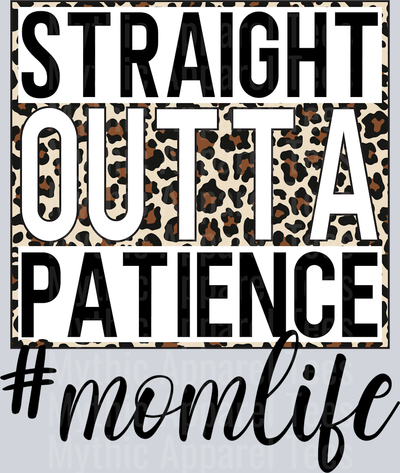 straight outta patience