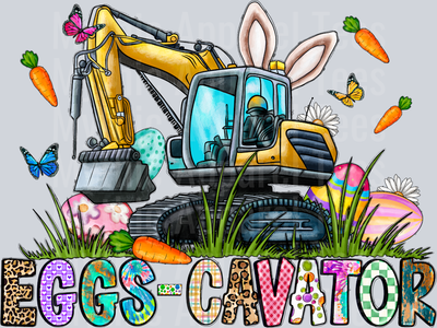 Eggs-cavator Blue Collar Easter