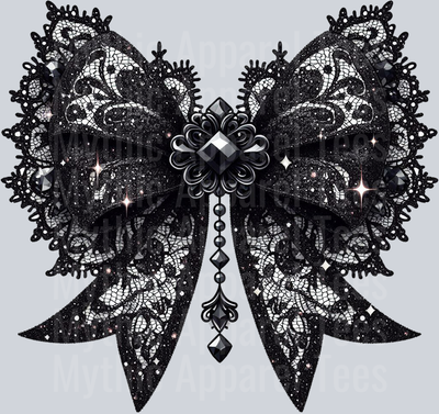 Black Lace Bow