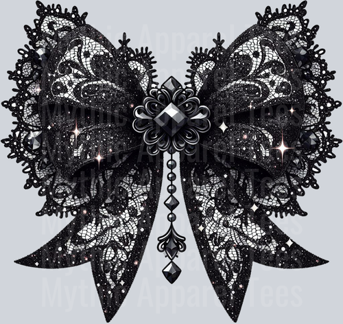 Black Lace Bow