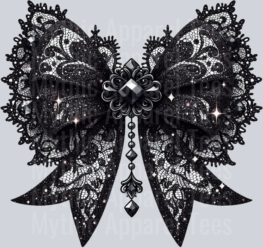 Black Lace Bow