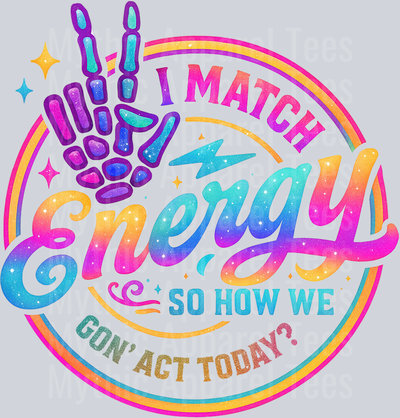 I match energy round light