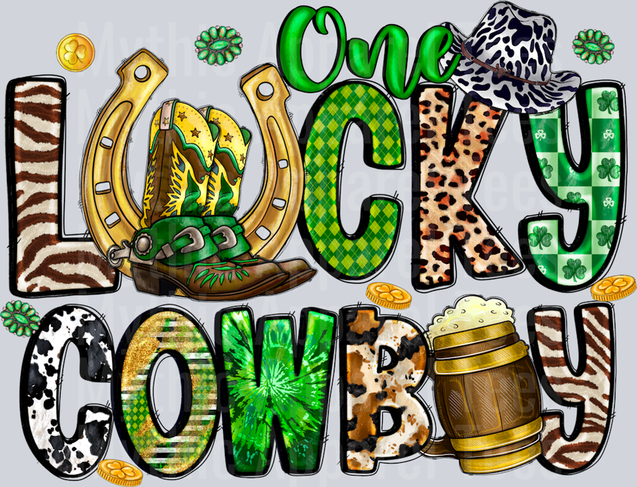 Lucky Cowboy St Patrick's Day