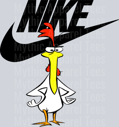 Chicken From Cow and Chicken JUST DO IT DTF Nike Transfers