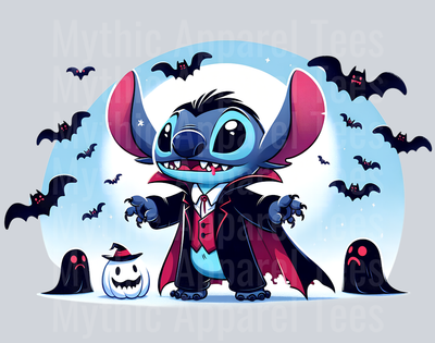 Stitch Halloween Transfer 10 DTF Stitch Halloween Transfers