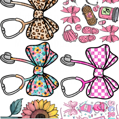 NURSE VARIETY GANG SHEET 10 FULL SIZE IMAGES