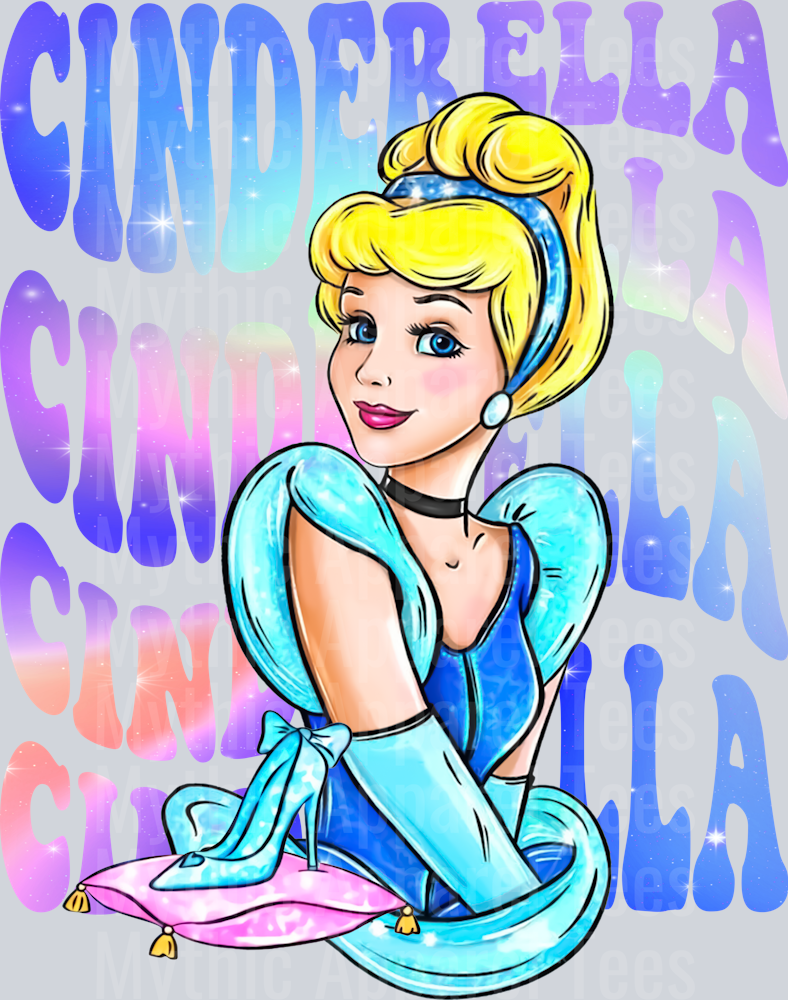 Cinderella Disney Princess Stacked Name Disney