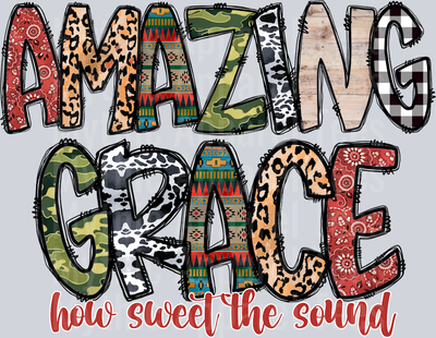 Amazing Grace How Sweet The Sound Religious Western