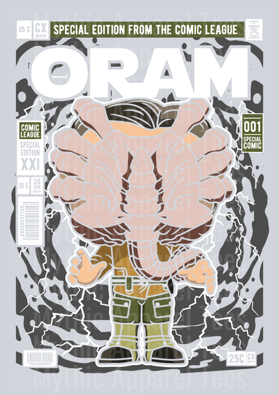 Oram Comic Book Cover STYLE DTF Pop Culture Transfers