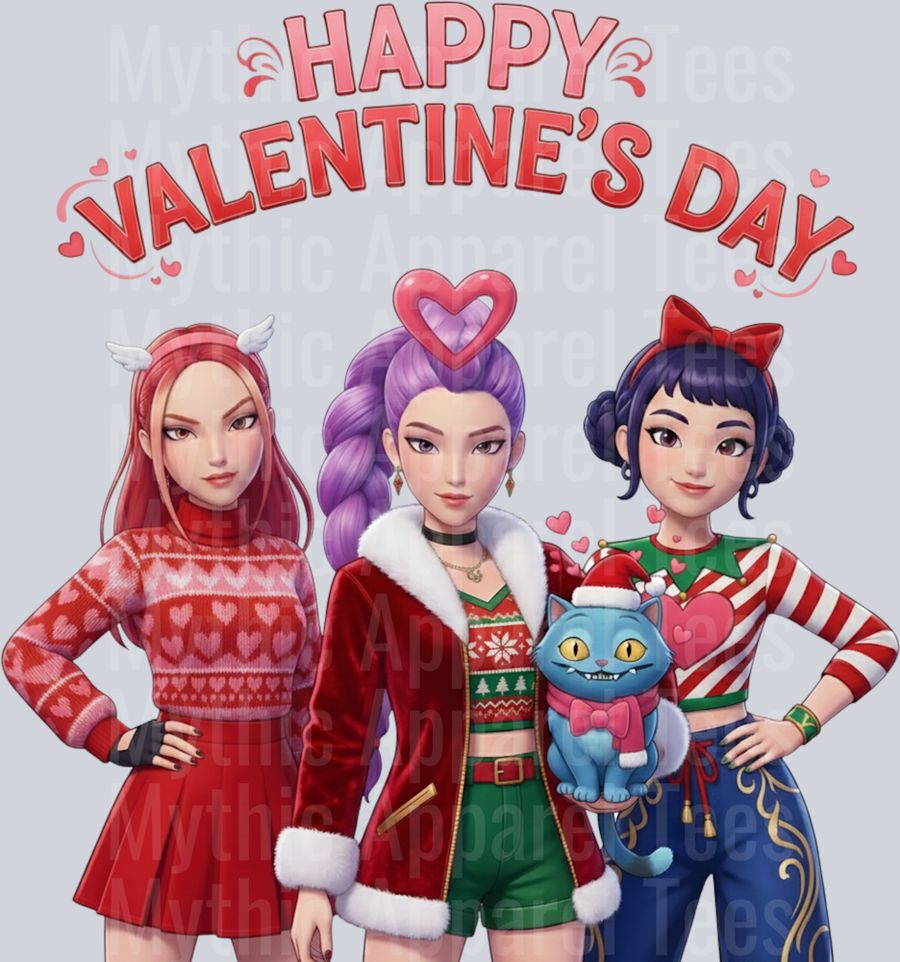 K-Pop Demon Hunters HUNTERX Valentines Day Transfers