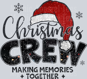 Christmas Crew, Making Memories Together, Holiday Spirit Design, Christmas Cheer, Festive Season, Winter Celebrations, Vivid Colors, Fun and Whimsical