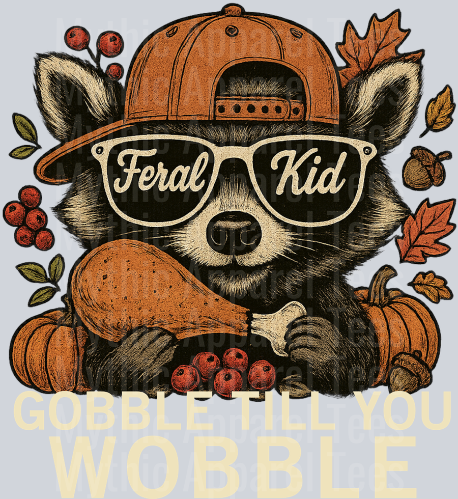DownloadyourFeralKidGobbletillYouWobbleLightTextPNG