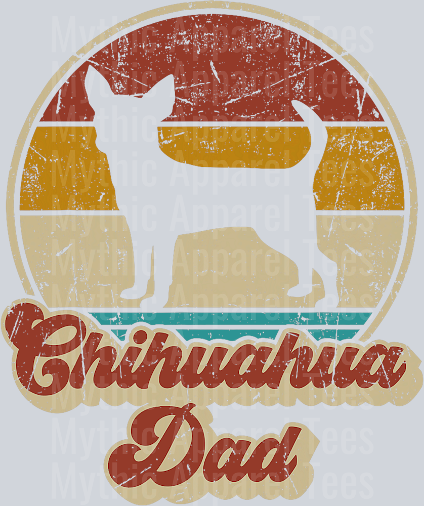 Chihuahua Dad DTF Dad Transfers