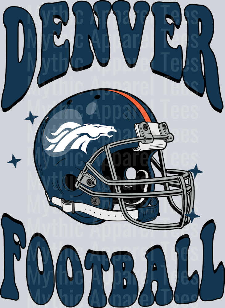 AZ1307 NFL FOOTBALL Denver Broncos football custom