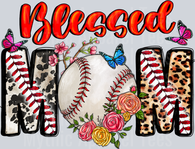 Blessed Mom Baseball
