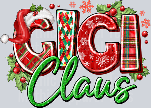 GIGI Claus Christmas Colors