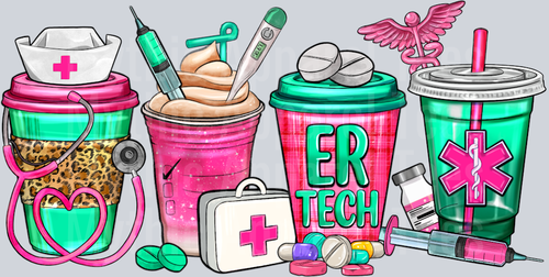 ER Room Tech DTF Nurse Transfers