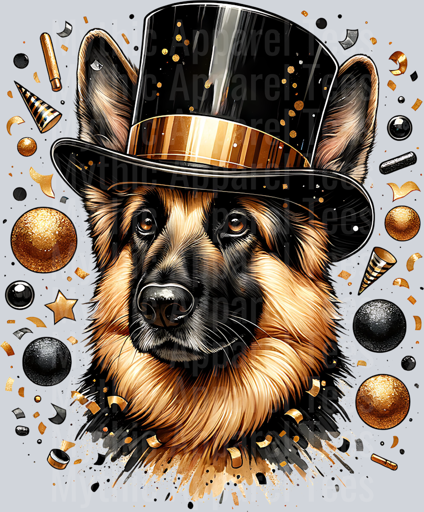 NEW YEARS GERMAN SHEPHERD