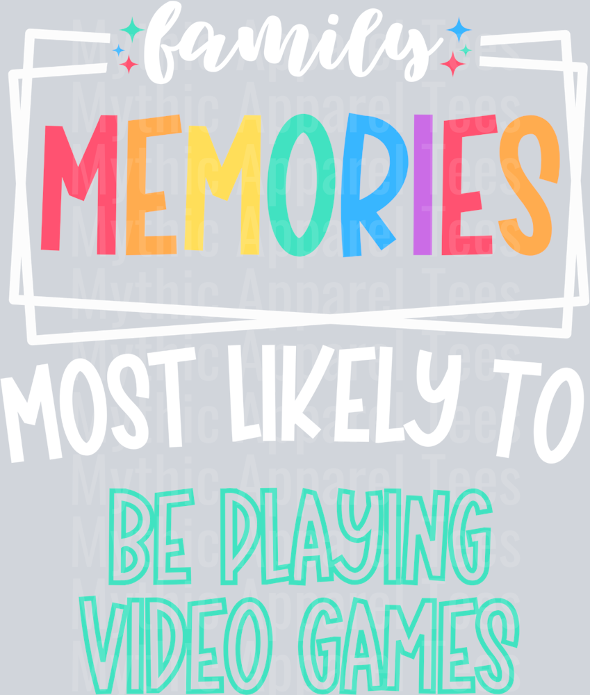 be playing video games