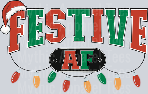 Festive af DTF Christmas Transfers