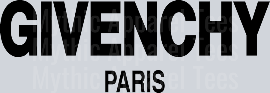 Givenchy paris 002 black PNG