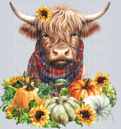 Cute Highland Cow Fall Pumpkins Autumn Cow For Thanksgiving Sweatshirt