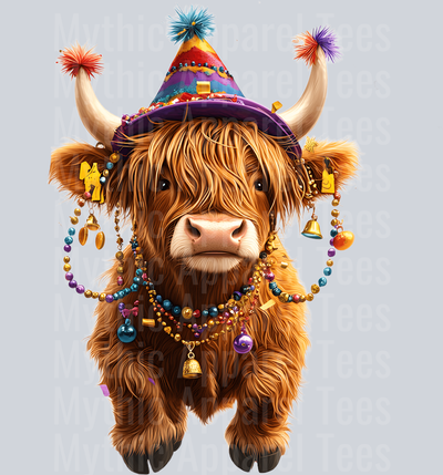 AZ827 Mardi Gras Highland Cow (14)