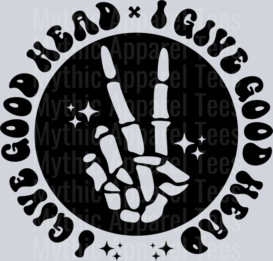 I Give Good Head Pocket Pocket Funny Wavy Retro Words Black