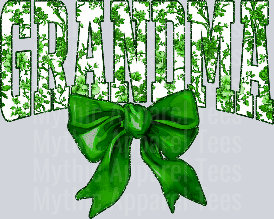 Green Toile Grandma