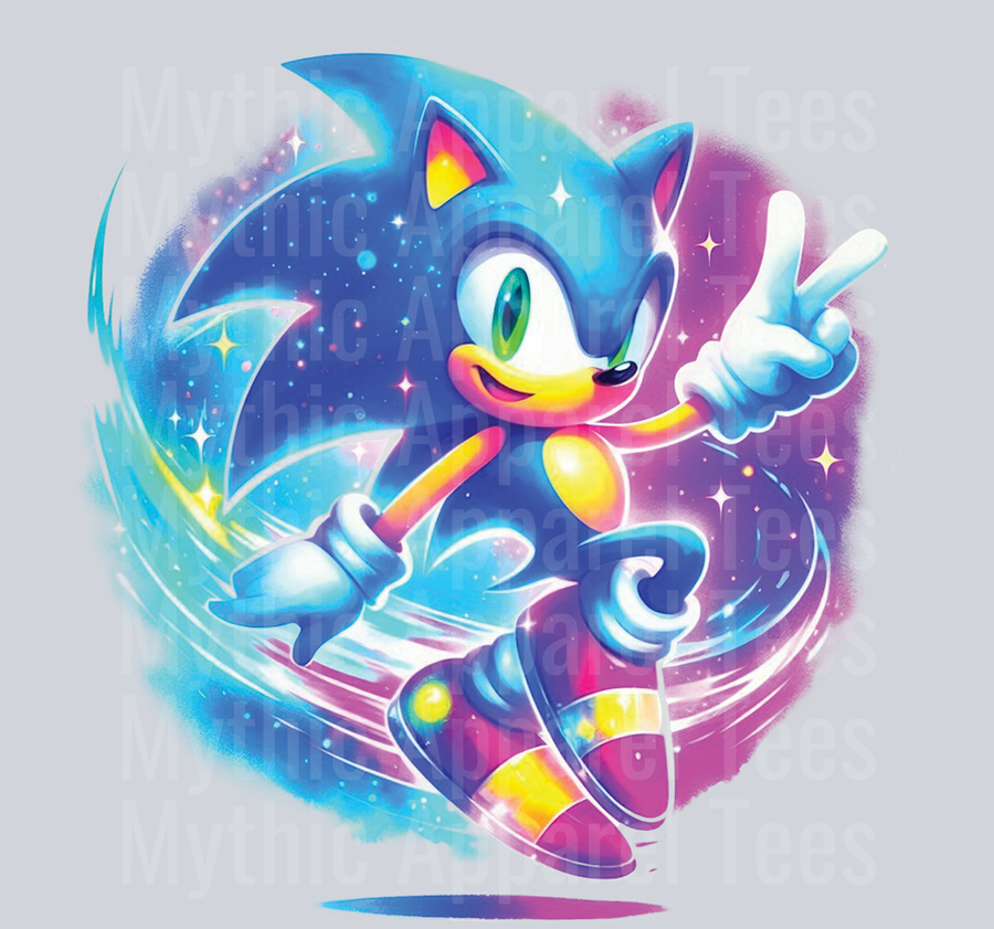 Sonic the Hedgehog 2 Colorful Pop Art Pop Culture Cosmic style