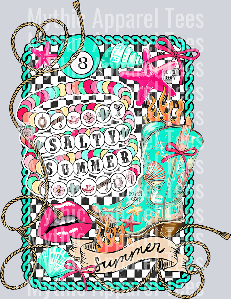 Retro Salty Summer Bracelet Summer Transfer