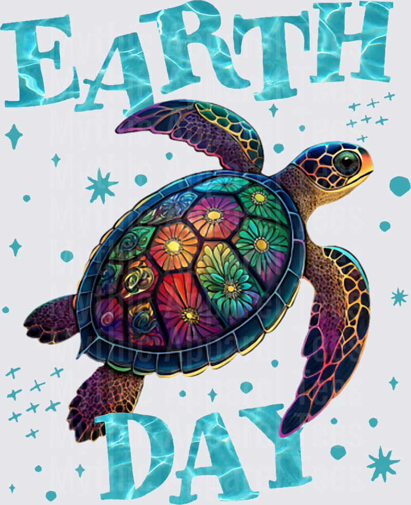 Earth Day Sea Turtle Save The Earth Men Women Kids T-Shirt