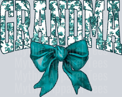 Teal Toile Grandma
