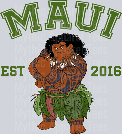 Maui EST 2016 Disney Moana DTF Moana Transfers