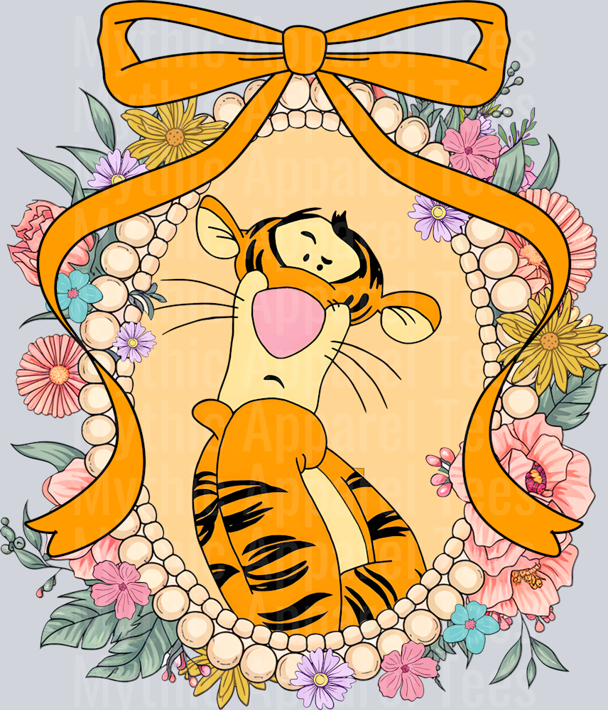 Tigger Winnie The Pooh Mirror Bracelet frame DTF Disney Transfers