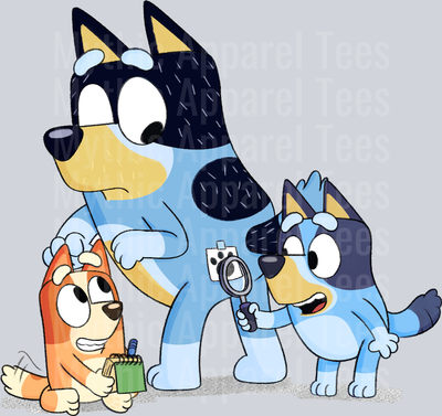 Bluey Fam DTF Bluey Transfers