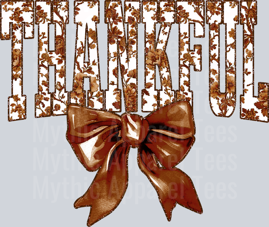 Brown Toile Thankful